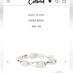 Sterling silver Catbird ring